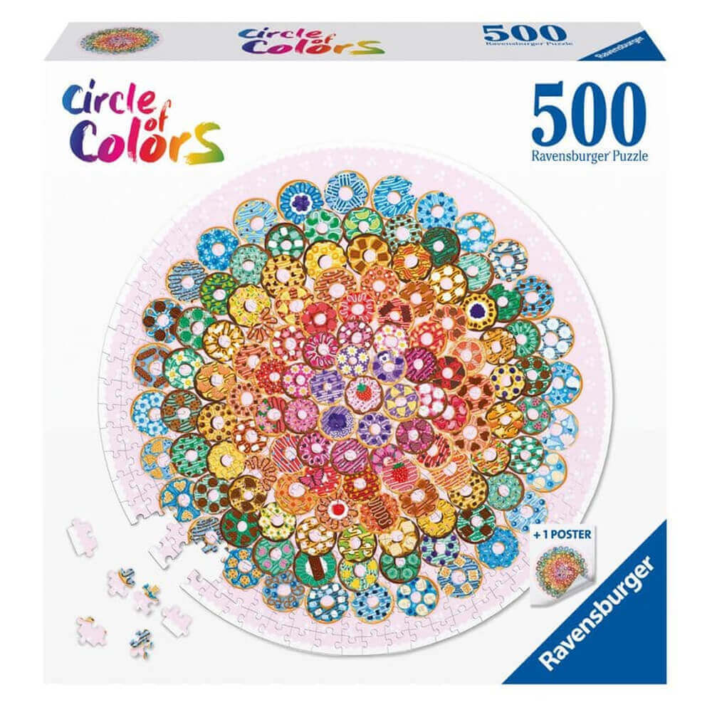 Ravensburger Jigsaw Circle of Colours - Doughnuts - 500 Pieces